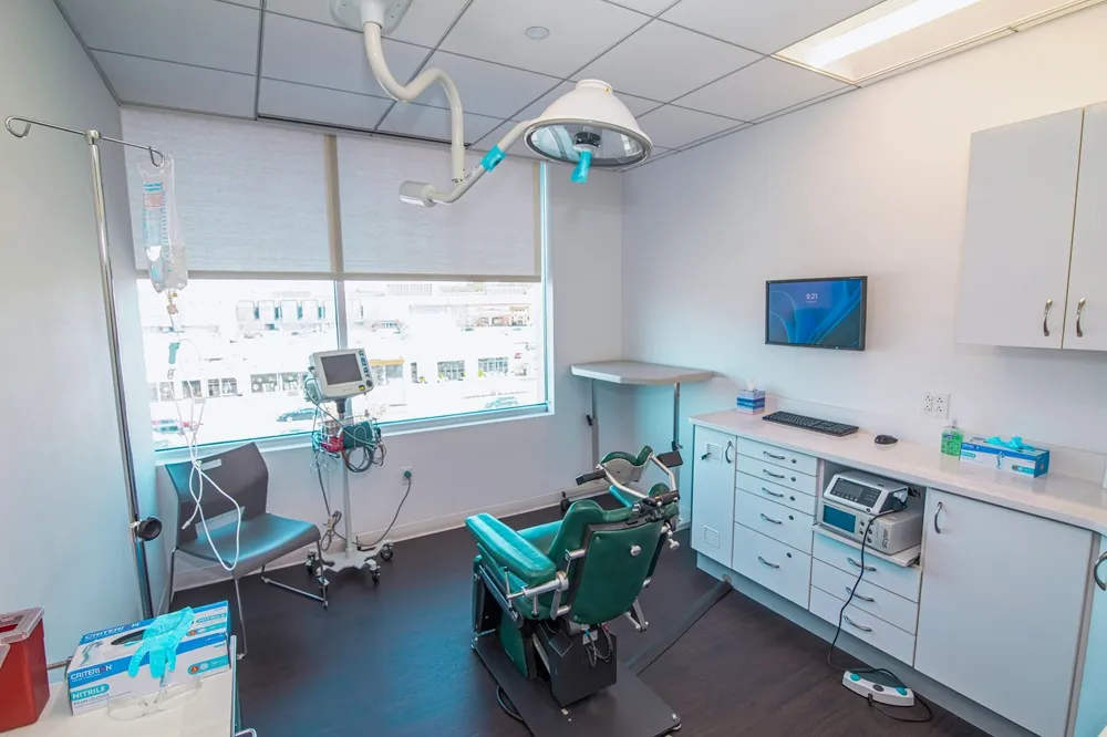 Inside treatment room