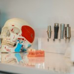 Skull and tools on desk